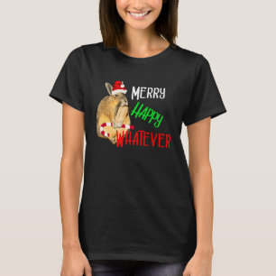 Viscacha Grumpy Christmas Merry Whatever Animal T-Shirt