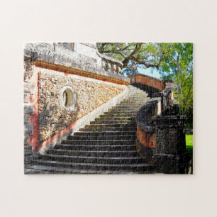 Viscaya Stairs Miami Florida. Jigsaw Puzzle