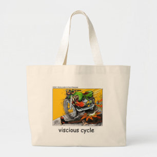 Viscious Cycle Bike Lovers Funny Gifts & Tees Large Tote Bag