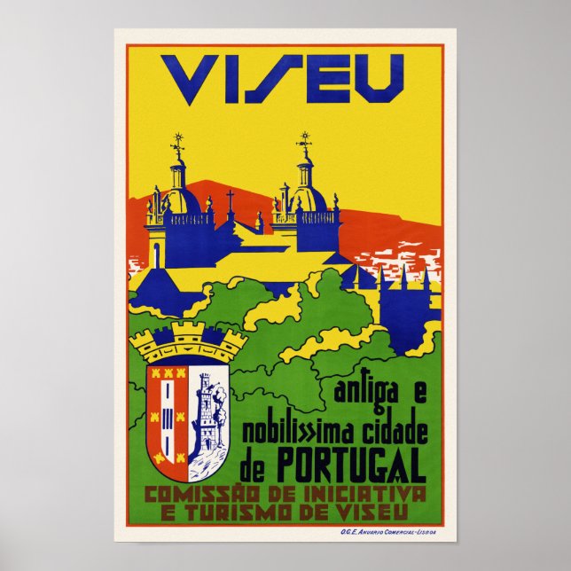 Viseu Portugal Vintage Poster 1934 (Front)