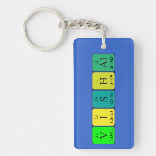 Vishal periodic table name keyring (Front)