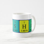 Vishal periodic table name mug (Front Right)