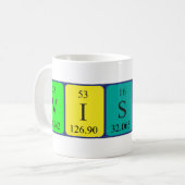 Vishal periodic table name mug (Front Left)