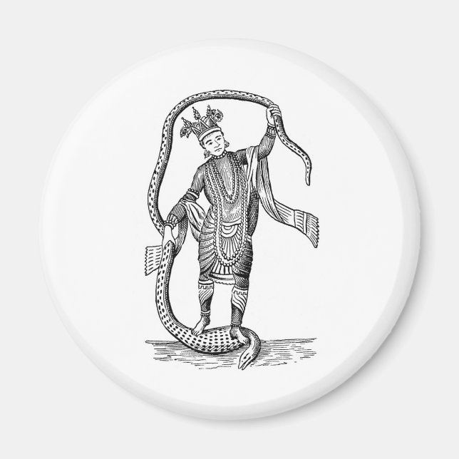 Vishnu in the 8th avatar magnet (Front)