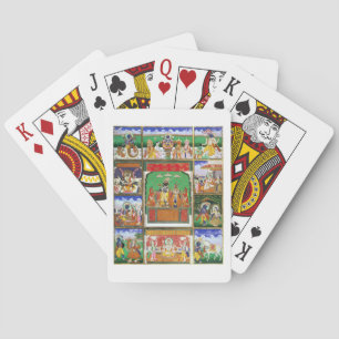 Vishnu in the centre of his ten avatars, Jaipur, R Playing Cards
