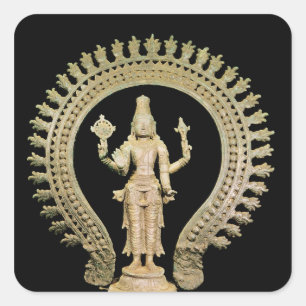 Vishnu, Late Chola Square Sticker