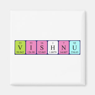 Vishnu periodic table name magnet