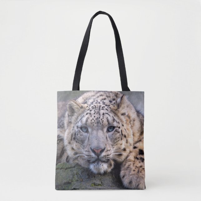 Vishnu Snow Leopard All Over Print Bag (Front)