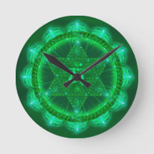 Vishuddhi Chakra Green Clock