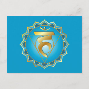 vishuddhi or throat chakra Postcard