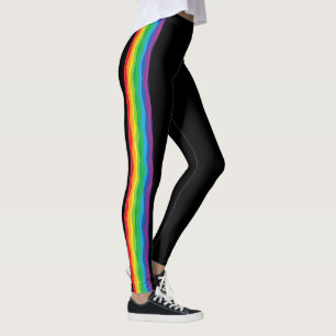 “Visibility” – An Abstract Pride Pattern #1 Leggings