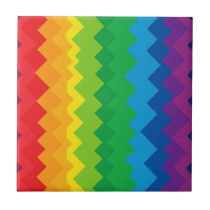 “Visibility” – An Abstract Pride Pattern #1 Tile
