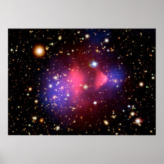 Visible-Light and X-Ray Composite Image of Galaxy Poster