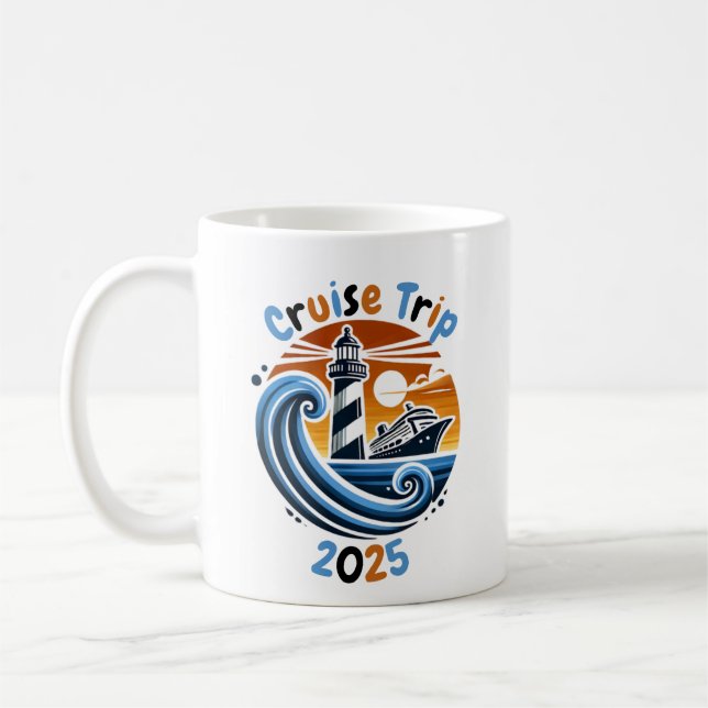 Visiiion Cruise Trip Merchandise Coffee Mug (Left)