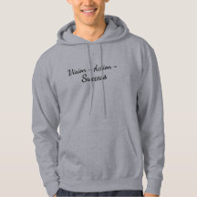 Vision + Action = Success hooded sweatshirt