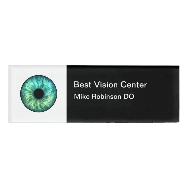 Vision Care Modern Name Tags (Front)