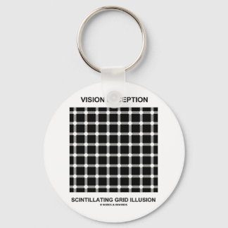 Vision Deception Scintillating Grid Illusion Key Ring