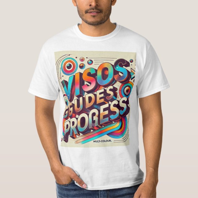 Vision Guides Progress T-Shirt – Multi-Coloured Mo (Front)