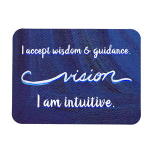 "Vision" Indigo Eye Chakra Inspiring Words Magnets
