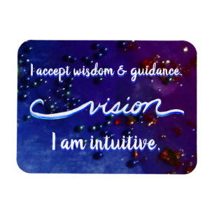 "Vision" Indigo Eye Chakra Inspiring Words Magnets