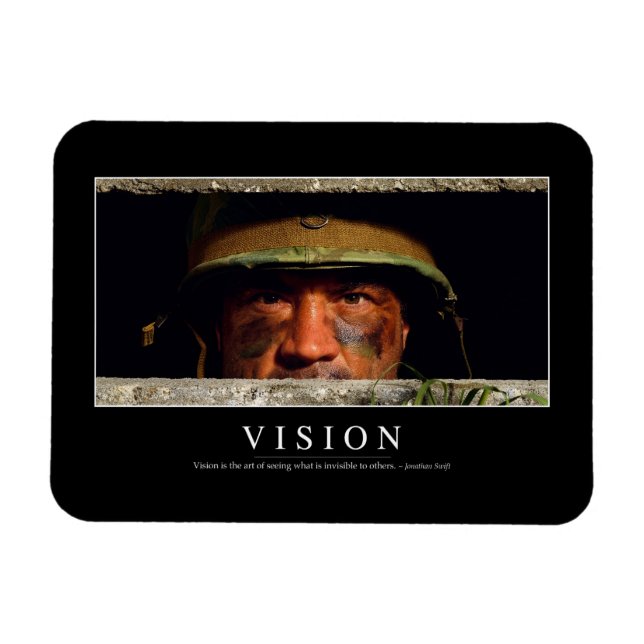 Vision: Inspirational Quote Magnet (Horizontal)