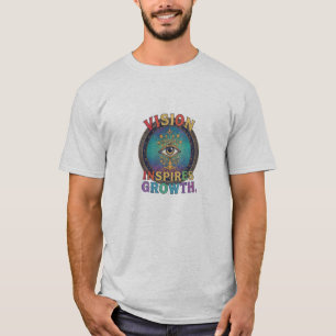 Vision Inspires Growth Eye & Tree Emblem T-Shirt