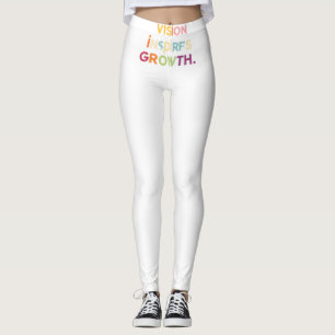 "Vision Inspires Growth" Leggings