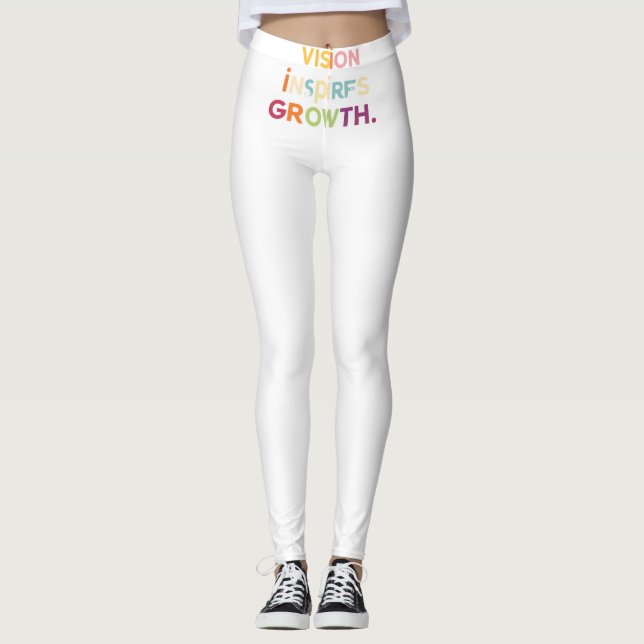 "Vision Inspires Growth" Leggings (Front)
