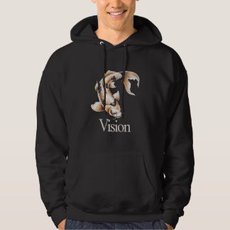 Vision Japanese Koi Art for Determination Hoodie