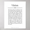 VISION Life Goals Inspirational Poster | Zazzle