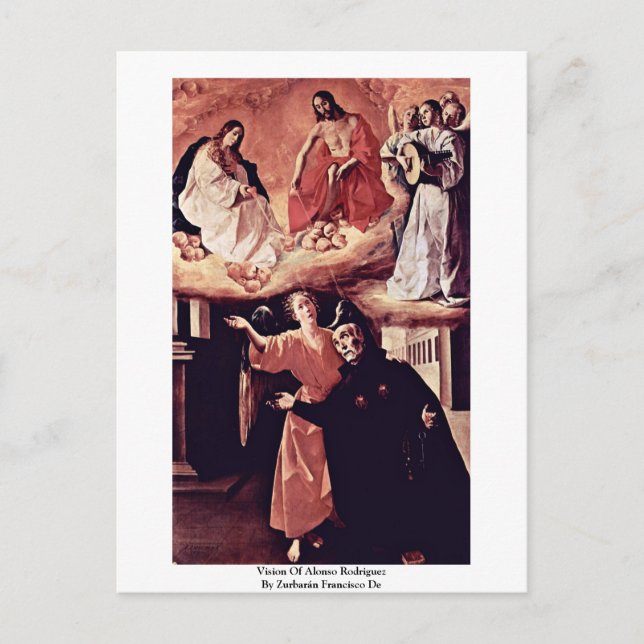 Vision Of Alonso Rodriguez Postcard (Front)