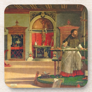 Vision of St. Augustine, 1502-08 (oil on canvas) ( Coaster