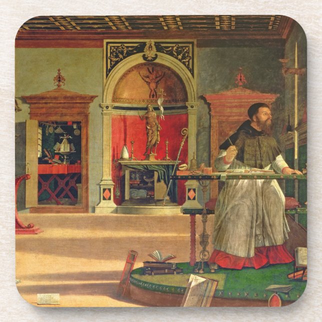 Vision of St. Augustine, 1502-08 (oil on canvas) ( Coaster (Front)