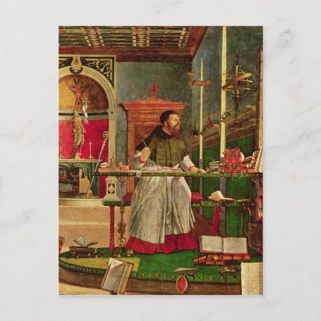 Vision of St. Augustine, 1502-08 Postcard (Front)