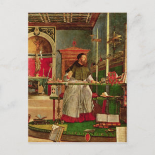 Vision of St. Augustine, 1502-08 Postcard