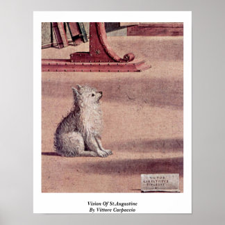 Vision Of St. Augustine By Vittore Carpaccio Poster