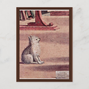 Vision Of St. Augustine, Detail By Carpaccio Vitt Postcard