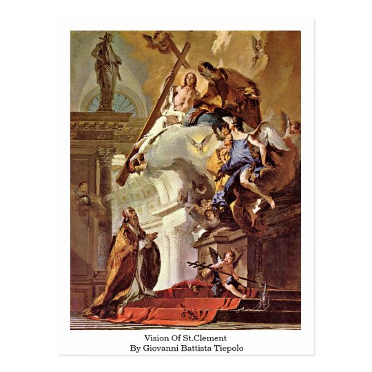 Vision Of St.Clement By Giovanni Battista Tiepolo Postcard