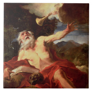 Vision of St. Jerome Tile