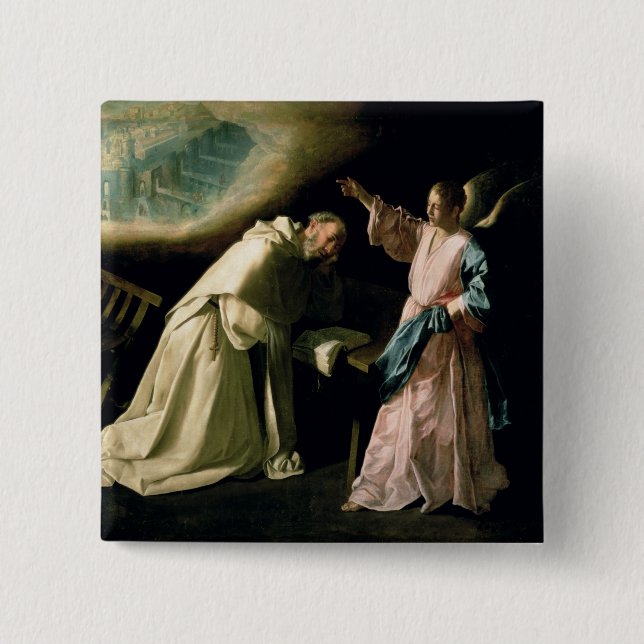 Vision of St. Peter Nolasco, 1629 15 Cm Square Badge (Front)