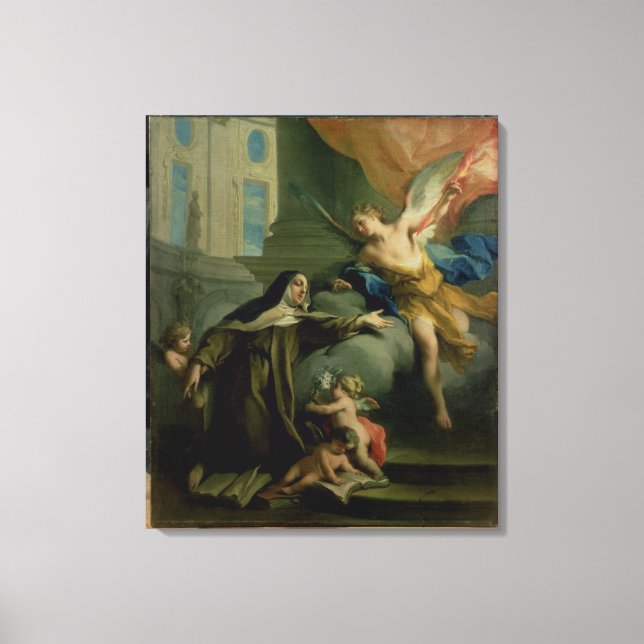 Vision of St. Teresa Canvas Print (Front)