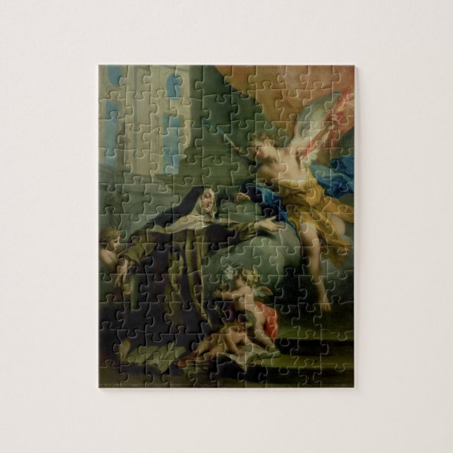 Vision of St. Teresa Jigsaw Puzzle (Vertical)