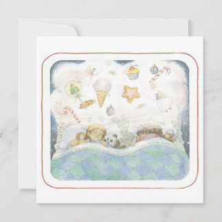 Vision of Sugar Plums Christmas Card` Invitation
