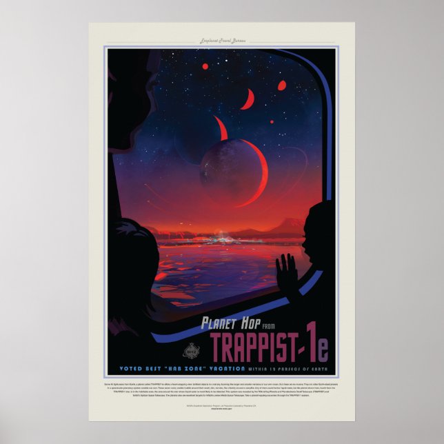 Vision of the Future Poster: Planet Trappist-1e Poster (Front)