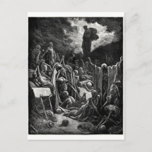 Vision of the Valley of Dry Bones postcard