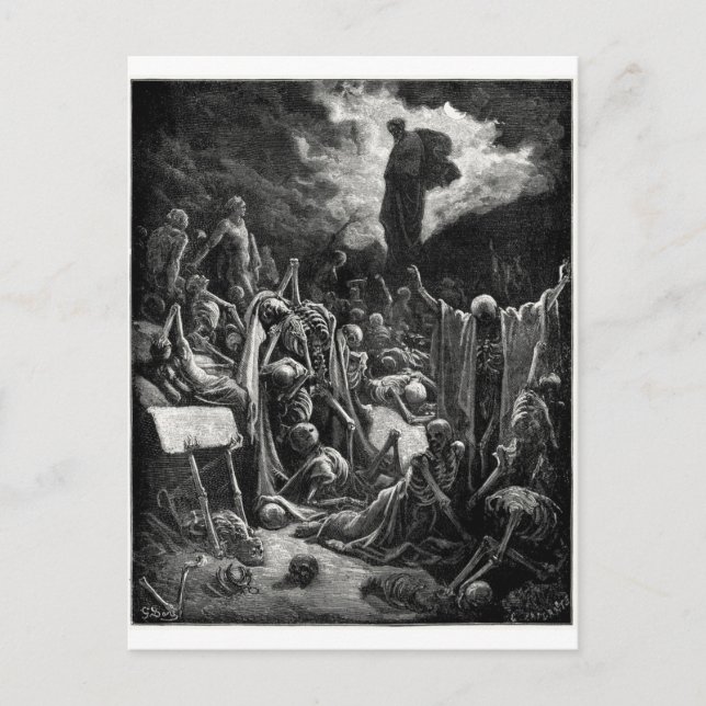 Vision of the Valley of Dry Bones postcard (Front)