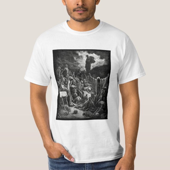 Vision of the Valley of Dry Bones t-shirt (Front)