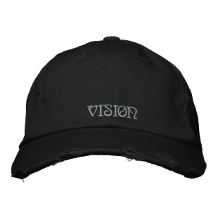 Vision Spiritual Quote Vintage Black Purple  Embroidered Hat