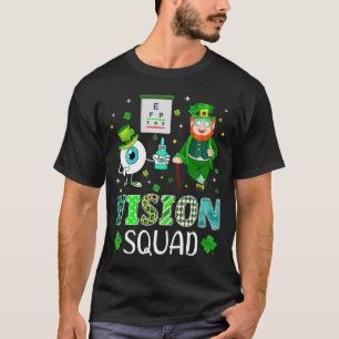 Vision Squad Leprechaun Optometrist Shamrock St Pa T-Shirt