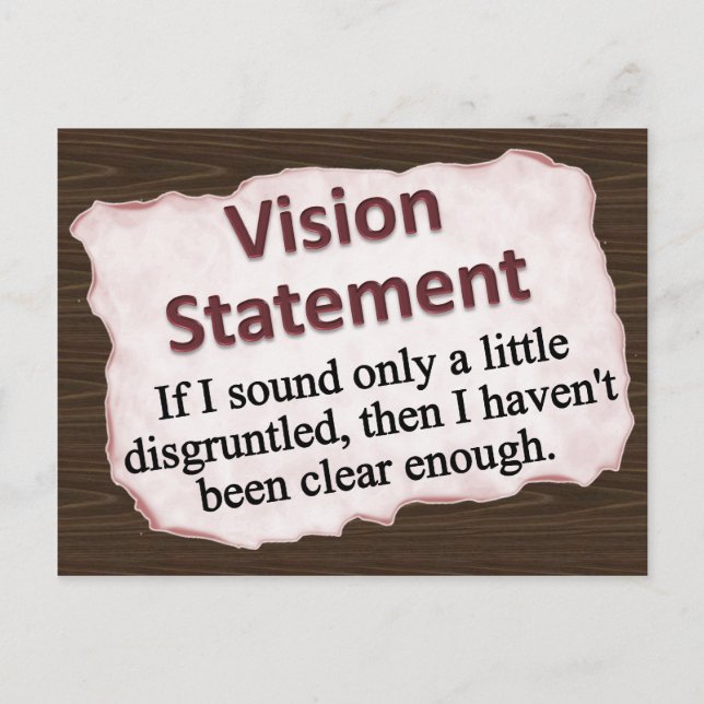 Vision Statement  Postcard (Front)